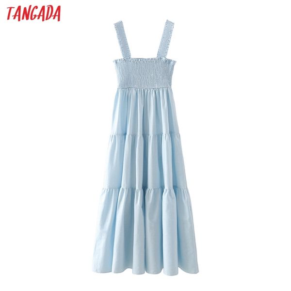 women solid cotton blue long dress strap sleeveless summer fashion lady beach sundress 5x15 210416, Black;gray
women solid cotton blue long dress strap sleeveless summer fashion lady beach sundress 5x15 210416, Black;gray