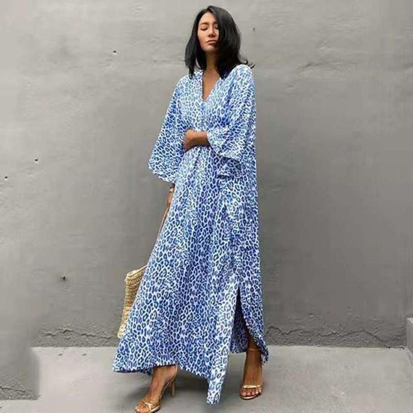 women's swimwear 2021 blue print dress beach resort swimsuit sunscreen cover up gown summer wear, White;black
women's swimwear 2021 blue print dress beach resort swimsuit sunscreen cover up gown summer wear, White;black