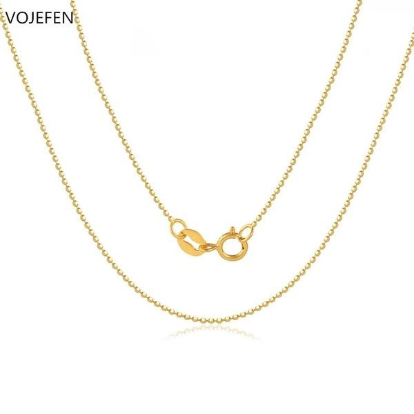 chains vojefen au750 18k real gold bead chain yellow with long necklace for women girls fine jewellry, Silver
chains vojefen au750 18k real gold bead chain yellow with long necklace for women girls fine jewellry, Silver