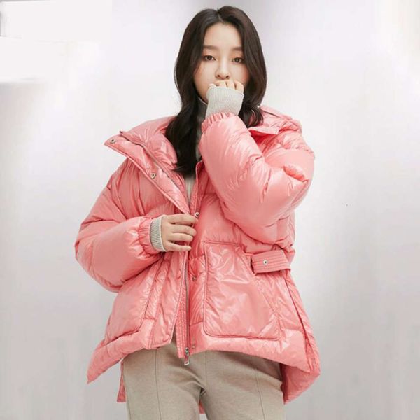 women glossy down et short fashion winter 90% white duck coat ps size hooded parka loose warm snow outwear, Black
women glossy down et short fashion winter 90% white duck coat ps size hooded parka loose warm snow outwear, Black