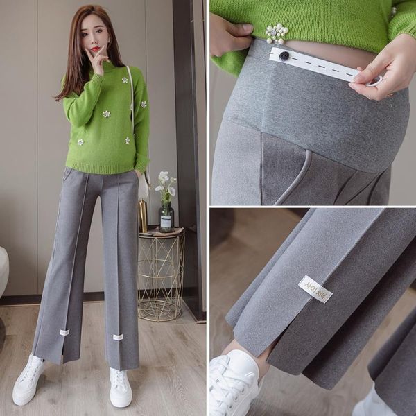 maternity bottoms 2932# spring fashion wide leg splits low waist across v belly pants clothes for pregnant women slim pregnancy trousers, White
maternity bottoms 2932# spring fashion wide leg splits low waist across v belly pants clothes for pregnant women slim pregnancy trousers, White