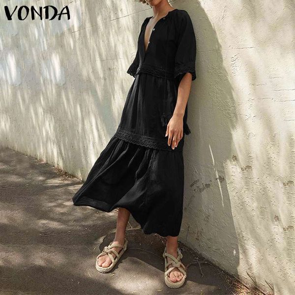 party dresses women summer dress v neck half sleeve plus size bohemian evening robe casual loose vestidos 6zu3, White;black
party dresses women summer dress v neck half sleeve plus size bohemian evening robe casual loose vestidos 6zu3, White;black