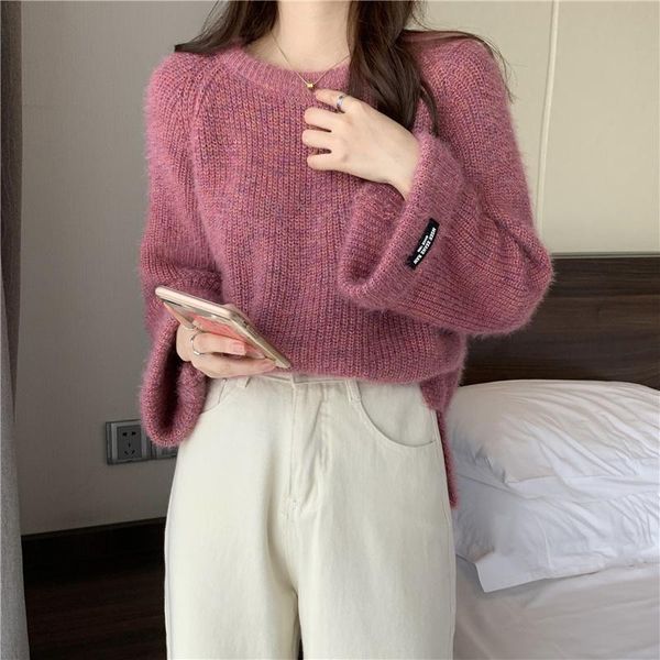 women's sweaters 2021 women chic early autumn sweater lazy korean soft loose thickened long sleeve top, White;black
women's sweaters 2021 women chic early autumn sweater lazy korean soft loose thickened long sleeve top, White;black