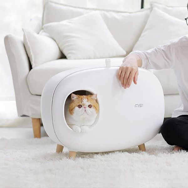 other cat supplies fully enclosed sandbox cat's toilet large space pet litter box splash proof sand deodorizing wc wooden feet animal p
other cat supplies fully enclosed sandbox cat's toilet large space pet litter box splash proof sand deodorizing wc wooden feet animal p