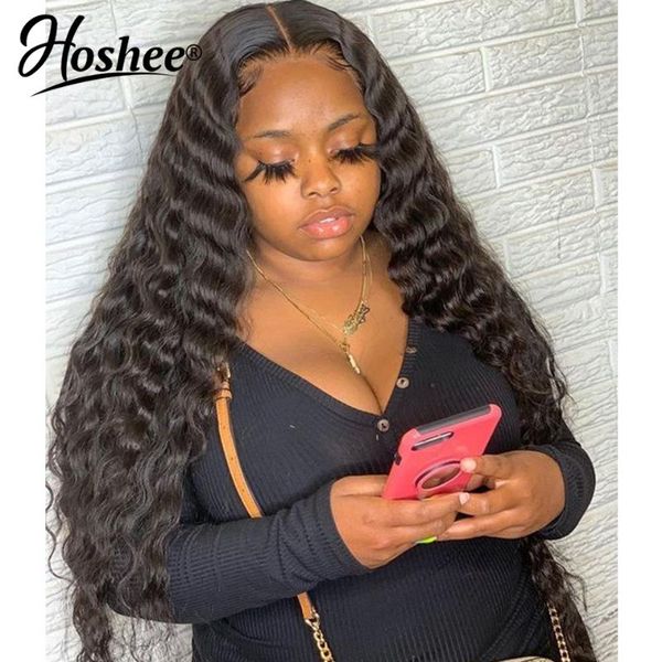 250% lace front human hair wigs for women pre plucked deep wave brazilian remy with babay bleached knots, Black;brown
250% lace front human hair wigs for women pre plucked deep wave brazilian remy with babay bleached knots, Black;brown