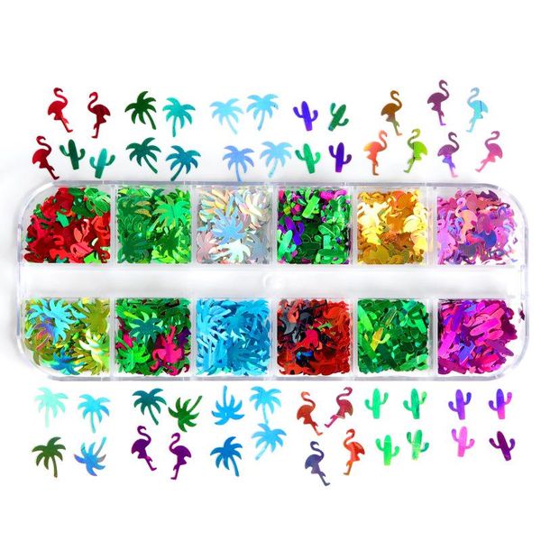 nail glitter 1box 3d flamingo summer series art sequins sparkly laser theme pattern coconut tree cactus craft, Silver;gold
nail glitter 1box 3d flamingo summer series art sequins sparkly laser theme pattern coconut tree cactus craft, Silver;gold