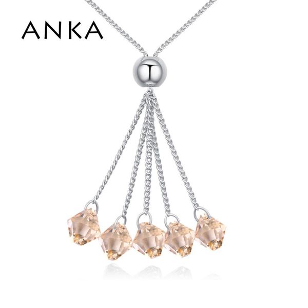 pendant necklaces anka brand necklace for women charm bead crystal fashion jewelry valentine's day gift crystals from austria #128258, Silver
pendant necklaces anka brand necklace for women charm bead crystal fashion jewelry valentine's day gift crystals from austria #128258, Silver