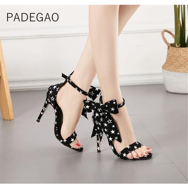 women shoes 2021 summer fashion sandals print elegant casual korean high heel, Black