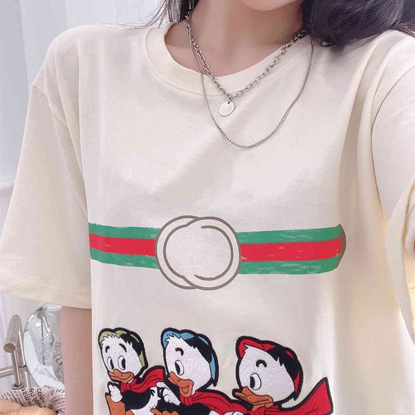 fashion t shirt g family 2021 spring and summer products couple's belt printing duckling embroidery round neck short sleeve for men wom, White
fashion t shirt g family 2021 spring and summer products couple's belt printing duckling embroidery round neck short sleeve for men wom, White