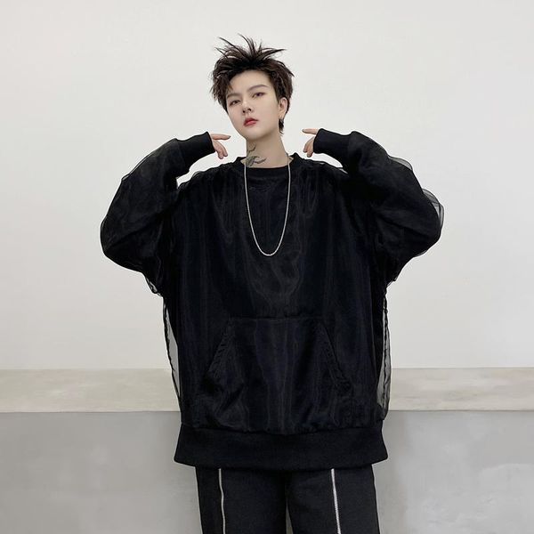 men's hoodies & sweatshirts fashion punk gothic tulle long sleeve loose hoodie youth casual sweatshirt black white pullover
men's hoodies & sweatshirts fashion punk gothic tulle long sleeve loose hoodie youth casual sweatshirt black white pullover