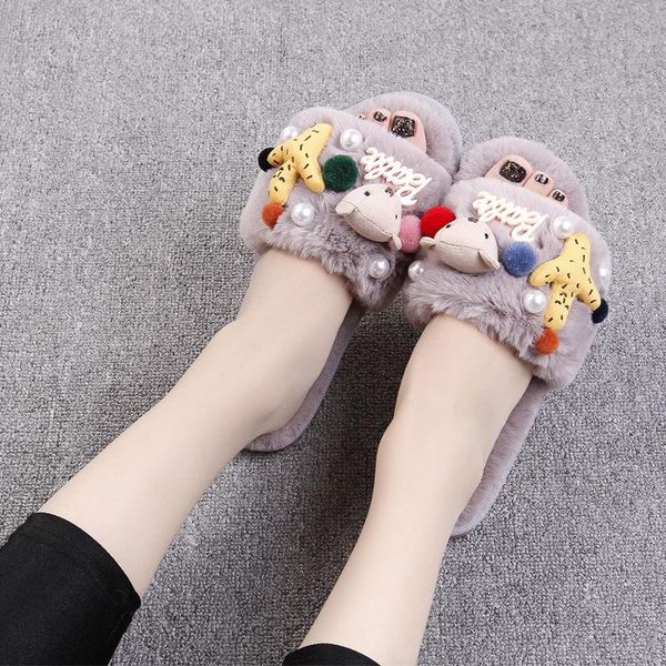 slippers 2021 autumn and winter fur shoes one word bear kawaii indoor non-slip cotton, Black
slippers 2021 autumn and winter fur shoes one word bear kawaii indoor non-slip cotton, Black