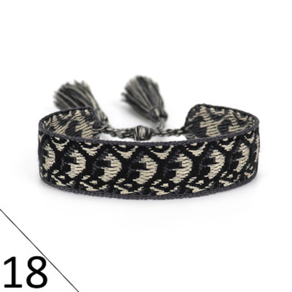 bangle hand-knitted bracelet simple wrist band creative braided couple hand rope daily wearing gift for lover, Black
bangle hand-knitted bracelet simple wrist band creative braided couple hand rope daily wearing gift for lover, Black