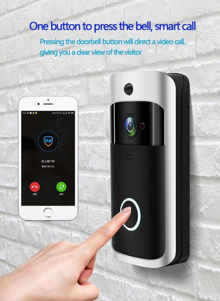 wireless doorbell hd visual wifi version can be connected to mobile phone for remote monitoring voice intercom smart doorbells
wireless doorbell hd visual wifi version can be connected to mobile phone for remote monitoring voice intercom smart doorbells