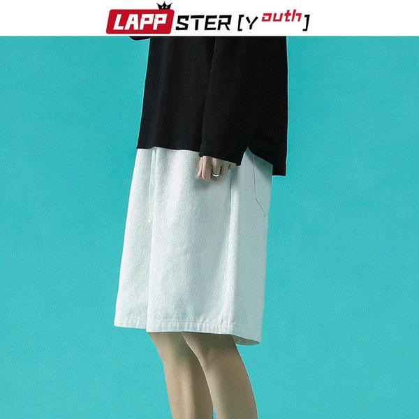 men's shorts lappster-youth men harajuku denim casual 2021 summer mens japanese streetwear baggy jean male hip hop kpop, White;black
men's shorts lappster-youth men harajuku denim casual 2021 summer mens japanese streetwear baggy jean male hip hop kpop, White;black
