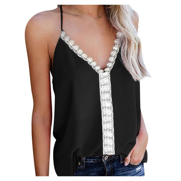 women's tanks & camis v-neck lace sleeveless loose casual shirt femme clothing 2021 women tank summer womens fashion contrast, White
women's tanks & camis v-neck lace sleeveless loose casual shirt femme clothing 2021 women tank summer womens fashion contrast, White