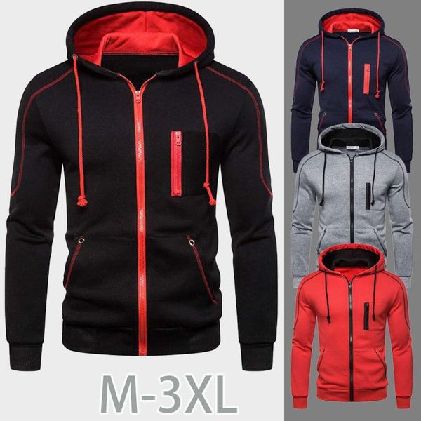 men's jackets zipper hoodie mens fashion trend sports hoodies casual sportswear autumn winter, Black;brown
men's jackets zipper hoodie mens fashion trend sports hoodies casual sportswear autumn winter, Black;brown