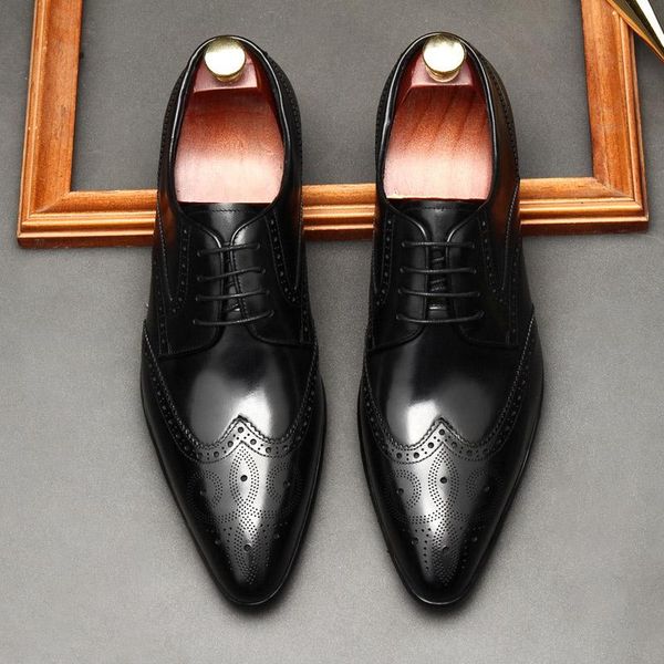 dress shoes italian brand brogue carved men formal business oxford elegant genuine leather wedding for g12, Black
dress shoes italian brand brogue carved men formal business oxford elegant genuine leather wedding for g12, Black