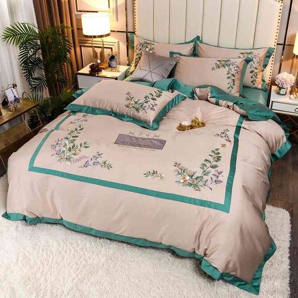 modern vintage leaves embroidery bedding egyptian cotton soft duvet cover set bed sheet pillowcase king size 4pcs
modern vintage leaves embroidery bedding egyptian cotton soft duvet cover set bed sheet pillowcase king size 4pcs