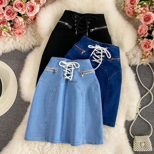 skirts denim skirt female 2021 summer style strap design sense bag hip slim high waist a-line short trend, Black
skirts denim skirt female 2021 summer style strap design sense bag hip slim high waist a-line short trend, Black