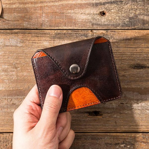 wallets retro first layer cowhide card holder, ultra-thin leather wallet, male vegetable tanned personalized coin purse, Red;black
wallets retro first layer cowhide card holder, ultra-thin leather wallet, male vegetable tanned personalized coin purse, Red;black