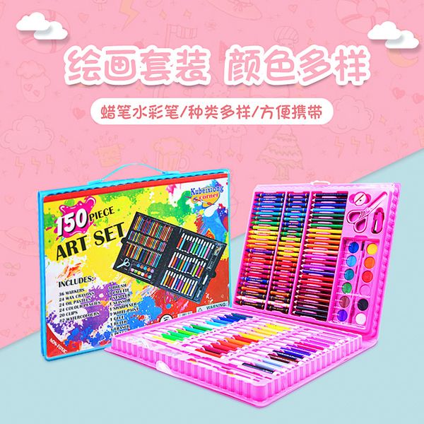 painting pens children's watercolor pen set 150 students' graffiti stationery crayon color painting kindergarten art gifts, Black;red
painting pens children's watercolor pen set 150 students' graffiti stationery crayon color painting kindergarten art gifts, Black;red