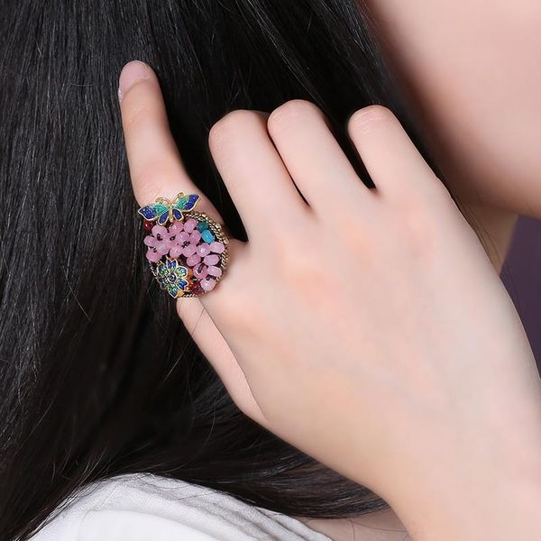 wedding rings tjp vintage ethnic style ring opening color jade cloisonne jewelry accessories personalized index finger decorations female, Slivery;golden
wedding rings tjp vintage ethnic style ring opening color jade cloisonne jewelry accessories personalized index finger decorations female, Slivery;golden