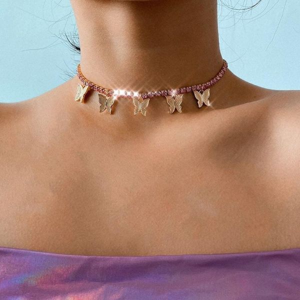 chokers necklace of summer butterfly series female contracted tide small clavicle chain temperament sets auger adorn article, Golden;silver
chokers necklace of summer butterfly series female contracted tide small clavicle chain temperament sets auger adorn article, Golden;silver