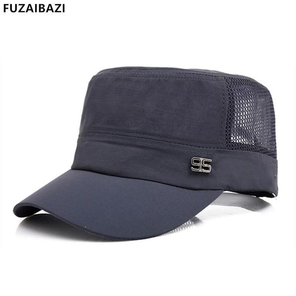 wide brim hats fuzaibazi fashion adjustable size summer men's military snapback mesh breathable flat cap leisure tourism sunshade hat, Blue;gray
wide brim hats fuzaibazi fashion adjustable size summer men's military snapback mesh breathable flat cap leisure tourism sunshade hat, Blue;gray