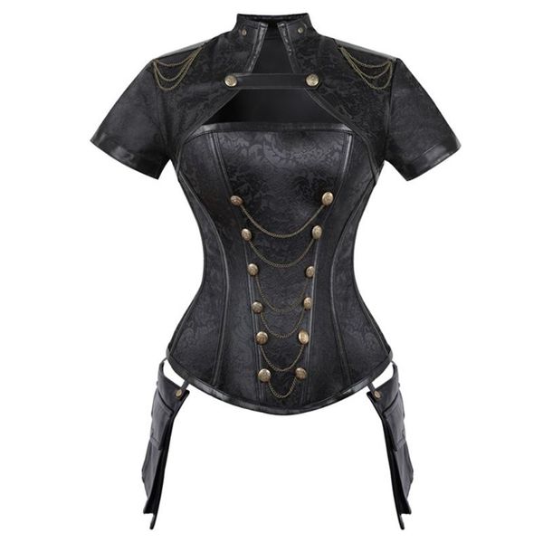 bustiers & corsets red black women's spiral steel boned goth retro overbust bustier corset steampunk corselet with jacket plus size, Black;white
bustiers & corsets red black women's spiral steel boned goth retro overbust bustier corset steampunk corselet with jacket plus size, Black;white