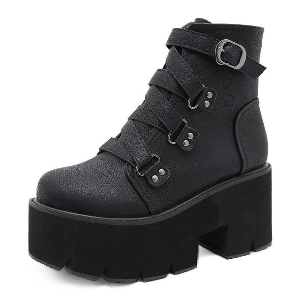boots ankle women platform rubber sole buckle black leather pu heels shoes woman comfortable size 35-43
boots ankle women platform rubber sole buckle black leather pu heels shoes woman comfortable size 35-43