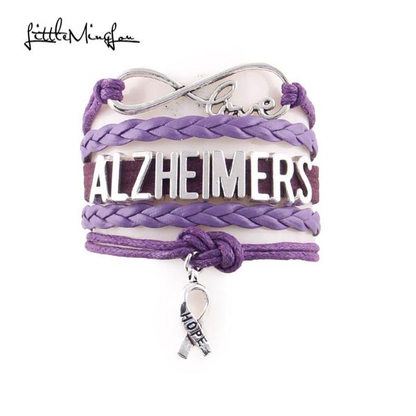 charm bracelets little minglou infinity hope alzheimers bracelet ribbon awareness leather wrap men & bangles for women jewelry, Golden;silver
charm bracelets little minglou infinity hope alzheimers bracelet ribbon awareness leather wrap men & bangles for women jewelry, Golden;silver