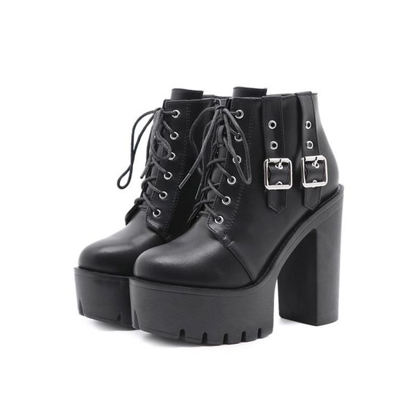 boots women's ankle women lace up buckle shoes cross tied thick square heels zip female platform pumps plus size 2021, Black
boots women's ankle women lace up buckle shoes cross tied thick square heels zip female platform pumps plus size 2021, Black