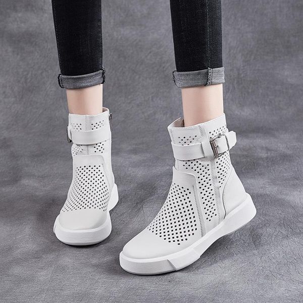 boots cool women's leather 2021 spring summer high hole shoes hollow out breathable soft pure casual sandals, Black
boots cool women's leather 2021 spring summer high hole shoes hollow out breathable soft pure casual sandals, Black