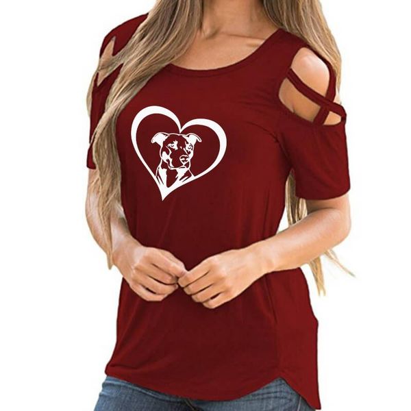 pitbull heart dog print shirt for female harajuku off shoulder animal lover gift vintage t-shirt women femme casual women's, White
pitbull heart dog print shirt for female harajuku off shoulder animal lover gift vintage t-shirt women femme casual women's, White
