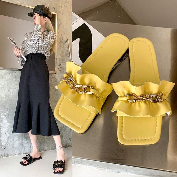 slippers 2021 summer fashion sweet women's flat sandals beach lotus leaf pearl big, Black
slippers 2021 summer fashion sweet women's flat sandals beach lotus leaf pearl big, Black