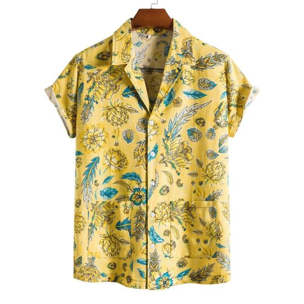 men's casual shirts 2021 stand collar short sleeve shirt ethnic beach series printed, White;black
men's casual shirts 2021 stand collar short sleeve shirt ethnic beach series printed, White;black