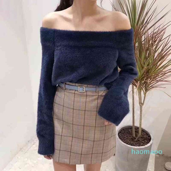 women's sweaters fashion-chicever elegant knitted for women slash shoulder long sleeve pullover female autumn fashion new 3wpi, White;black
women's sweaters fashion-chicever elegant knitted for women slash shoulder long sleeve pullover female autumn fashion new 3wpi, White;black