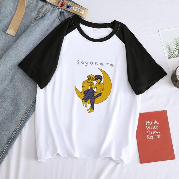 men's t-shirts men woman anime t-shirt summer spell color stitching casual banana fish cartoon graphic t shirt harajuku clothing, White;black
men's t-shirts men woman anime t-shirt summer spell color stitching casual banana fish cartoon graphic t shirt harajuku clothing, White;black