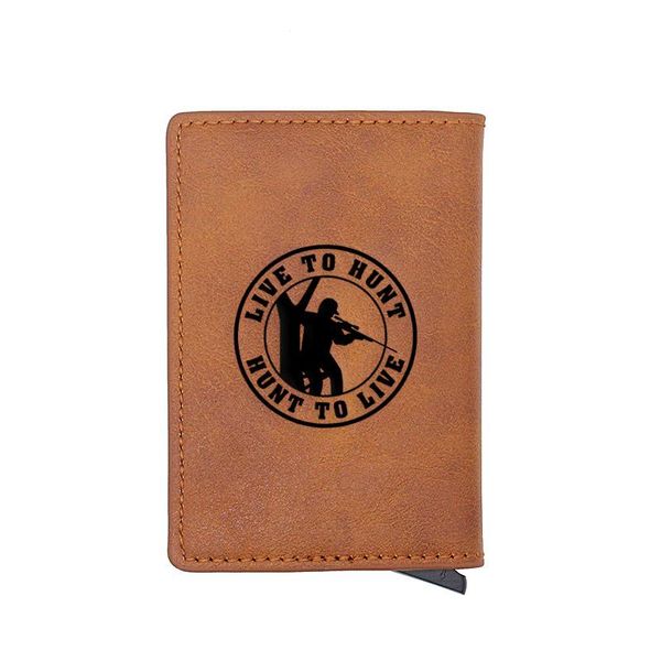 card holders cool hunt to live carve holder wallets men rfid trifold leather slim mini small money bag male purses, Brown;gray
card holders cool hunt to live carve holder wallets men rfid trifold leather slim mini small money bag male purses, Brown;gray