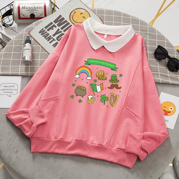 women's hoodies & sweatshirts cotton hooded sweatshirt women cute casual long sleeve loose pullover st. patrick's day female hara, Black
women's hoodies & sweatshirts cotton hooded sweatshirt women cute casual long sleeve loose pullover st. patrick's day female hara, Black
