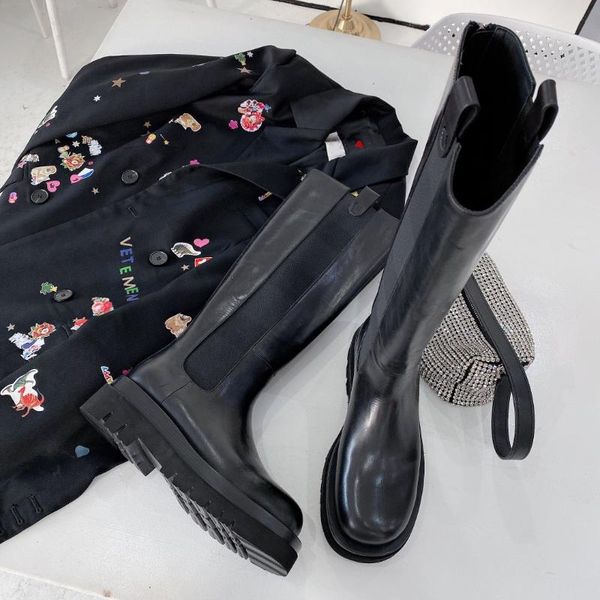 boots women's knee-high platform long black round toe slip on casual female shoes genuine leather zapatos de mujer
boots women's knee-high platform long black round toe slip on casual female shoes genuine leather zapatos de mujer