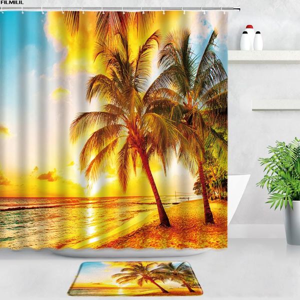 shower curtains filmilil dusk sun beach palm trees bath mats set ocean scenery home door pad bathroom rugs non-slip carpet decor
shower curtains filmilil dusk sun beach palm trees bath mats set ocean scenery home door pad bathroom rugs non-slip carpet decor