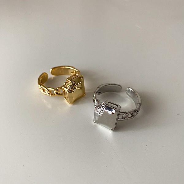 cluster rings srcoi delicate geometric metal square for women girls simple open adjustable link chain ring creative fashion jewelry 2021, Golden;silver
cluster rings srcoi delicate geometric metal square for women girls simple open adjustable link chain ring creative fashion jewelry 2021, Golden;silver