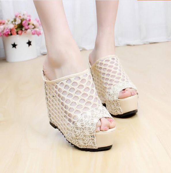 wedges shoes for women nice summer slippers female ultra high heels sandals platform casual, Black
wedges shoes for women nice summer slippers female ultra high heels sandals platform casual, Black