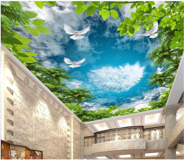 wallpapers 3d ceiling murals wallpaper custom po sky cloud tropical plant coconut tree white pigeon decor in the living room
wallpapers 3d ceiling murals wallpaper custom po sky cloud tropical plant coconut tree white pigeon decor in the living room