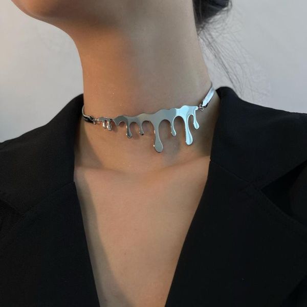 chokers 2021 titanium steel simple punk necklace accessories woman water drop chill cool exquisite sense clavicle chain jewelry gift, Golden;silver
chokers 2021 titanium steel simple punk necklace accessories woman water drop chill cool exquisite sense clavicle chain jewelry gift, Golden;silver