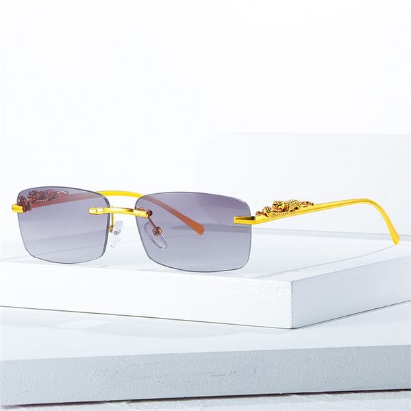 70% off factory online sale new metal leopard head frameless men's sunglasses women's square glasses, White;black
70% off factory online sale new metal leopard head frameless men's sunglasses women's square glasses, White;black