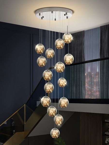 modern simple led pendant lamps starry staircase long hanging light fixtures duplex floor restaurant decoration lighting creative villa l li
modern simple led pendant lamps starry staircase long hanging light fixtures duplex floor restaurant decoration lighting creative villa l li