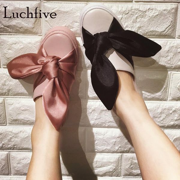 slippers big bowtie cover toe wedges for women genuine leather slides black pink slip on lazy loafers summer shoes
slippers big bowtie cover toe wedges for women genuine leather slides black pink slip on lazy loafers summer shoes