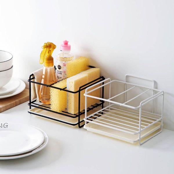 sponge holder soap drain storage rack kitchen sink organizer rag dishcloth brush iron shelf bathroom & organization
sponge holder soap drain storage rack kitchen sink organizer rag dishcloth brush iron shelf bathroom & organization